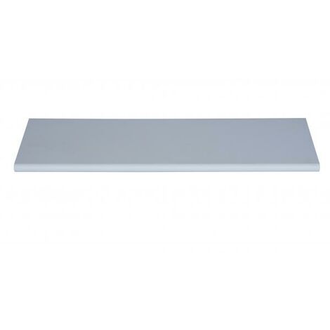 DECORLEGNO da muro sospesa in legno con bordo arrotondato fissaggio con tasselli a scomparsa -Bianco / 40 x 20 x 1.8 cm