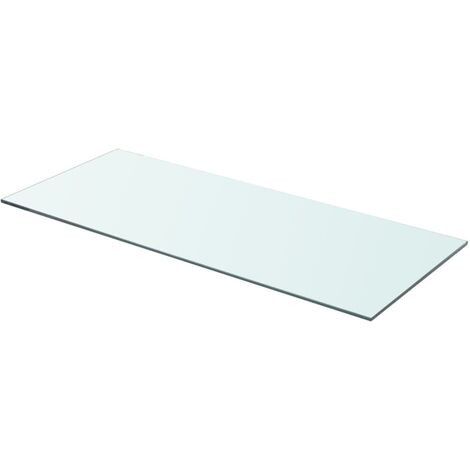 Mensole vetro temperato al miglior prezzo 5 PEZZI MENSOLA VETRO TEMPERATO MM.6 TRASPARENTE CM.15X40