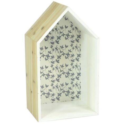 Mensola legno lucia casetta cm 20x35x15