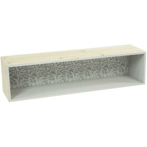 Mensola legno rebecca rettangolare cm 60x15x15