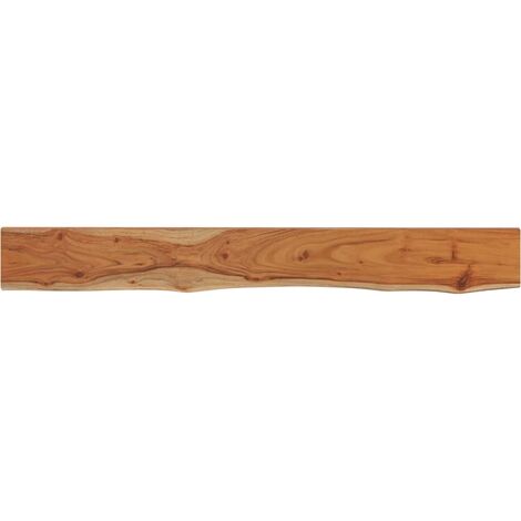 vidaXL Mensola Muro 100x30x3,8cm Rettangolare Legno Acacia Bordi Vivi