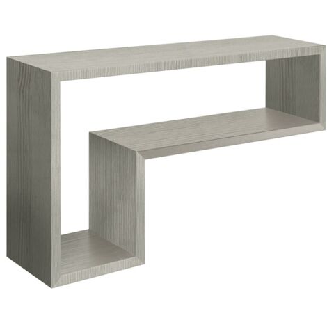 Mensola parete rettangolare rovere grigio nuovo scaffale salotto soggiorno camera Lettera