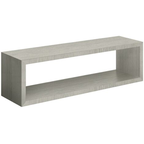 Mensola parete rettangolare rovere grigio nuovo scaffale salotto soggiorno camera Regolo