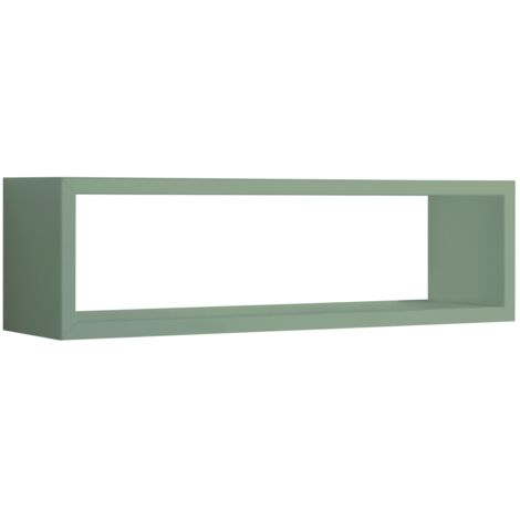 Mensola parete rettangolare verde acqua scaffale salotto soggiorno camera Regolo