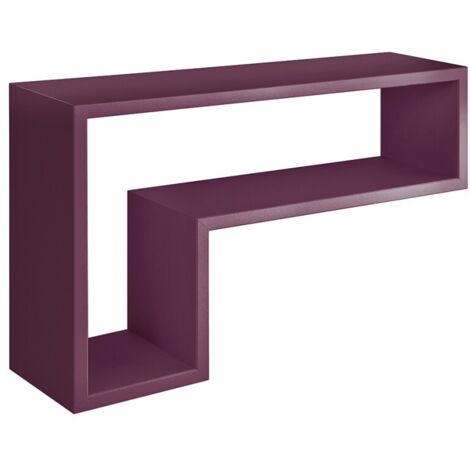 Mensola parete rettangolare viola scaffale salotto soggiorno camera Lettera