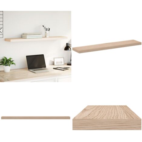 Mensola Pensile 110x23,5x4 cm in Truciolato - Scaffale galleggiante - Truciolato