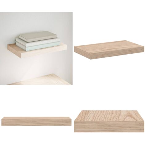 Mensola Pensile 40x23,5x4 cm in Truciolato - Scaffale galleggiante - Truciolato