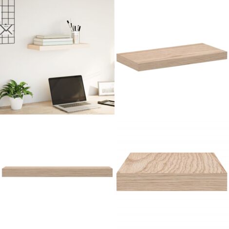 Mensola Pensile 50x23,5x4 cm in Truciolato - Scaffale galleggiante - Truciolato