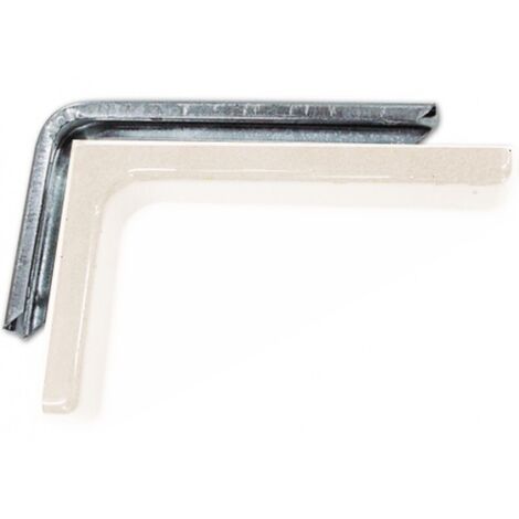 Mensola per Arredamento con Carter in Pvc colore Avorio misura 24 cm