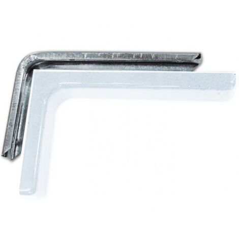 Mensola per Arredamento con Carter in Pvc colore Bianco misura 18 cm 2pz