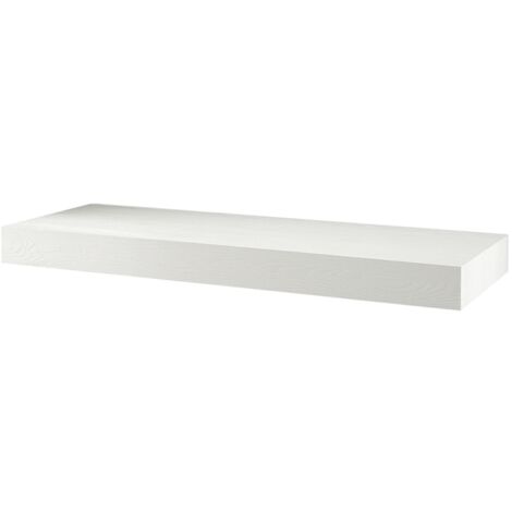 Mensola per lavabo bagno sospesa 120 cm COSTA in legno Bianco