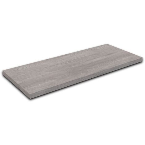 Mensola Per Lavabo In Legno Laminato Grigio San Marco   fino a 90 cm  Profondità  50 cm  Spessore 3,8 cm