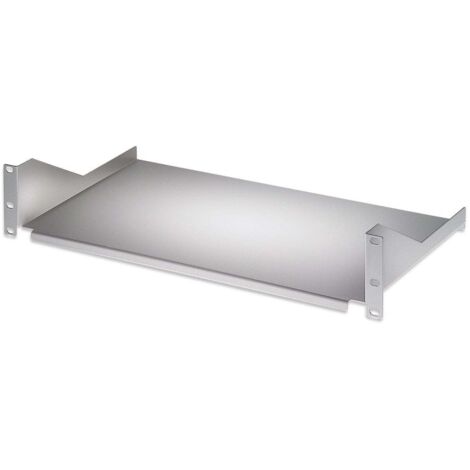 Mensola per Rack 19'' 400 mm 2U Grigia con 2 punti di fissaggio - Modello Intellinet
