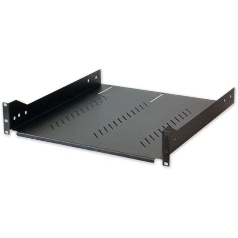 Mensola per Rack 19'' 470 mm 2U Nera con 4 punti di fissaggio - Modello INTELLINET