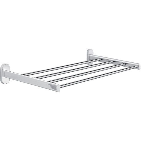 Mensola porta asciugamani da muro in acciaio inox e Cromall 5344 Gedy serie FEBO Cromato