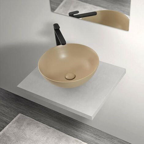 Mensola porta lavabo grigio nuvola per lavabi da appoggio da 60 cm serie Master