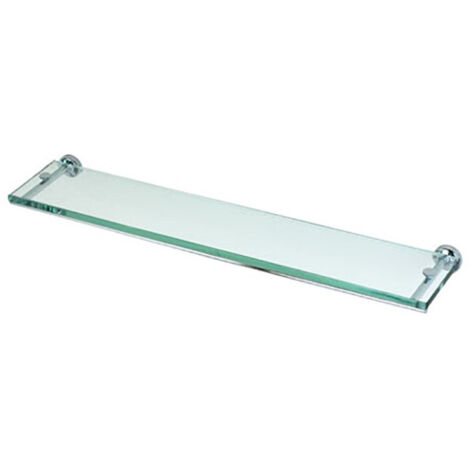 Mensola porta oggetti da bagno cm 60 linea dance in ottone cromato e plexiglass - accessori bagno