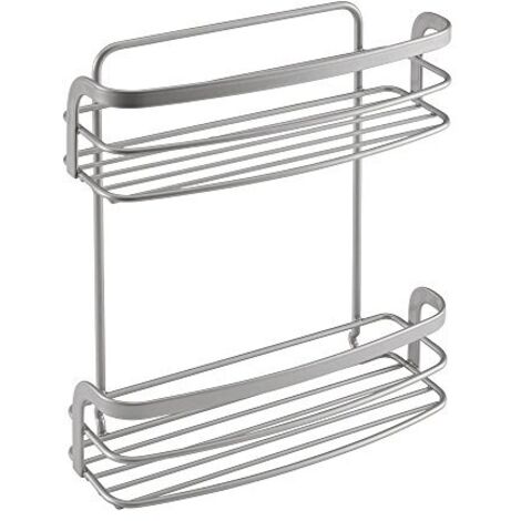 Mensola porta spezie 2 piani cm 20 x 8x25 eureka - metaltex