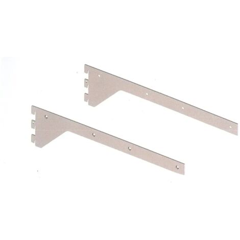 MENSOLA PROAL M1000 GRIGIO BUCCIATO RAL 9006  Versione: Sinistra  Lunghezza: 300 mm