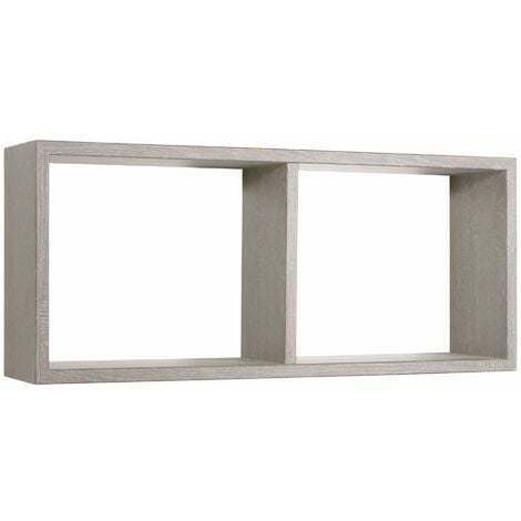 Cubo mensola legno bianco TERRANEO cm 30x25x30h