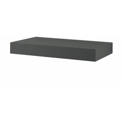 Mensola sospesa 100 cm per lavabo bagno in legno Grafite - COSTA