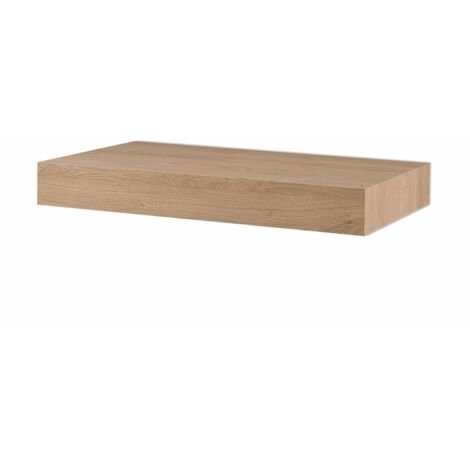 Mensola sospesa 100 cm per lavabo bagno in legno Rovere Chiaro - COSTA
