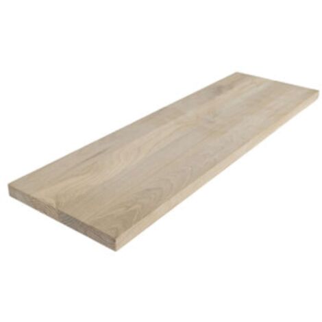 MENSOLA SQUADRATA ROVERE NATURALE 60X1,8X20 CM - 5 Pezzi