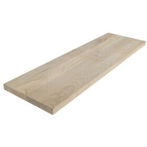 MENSOLA SQUADRATA ROVERE NATURALE 60X1,8X30 CM- 5,0 pz