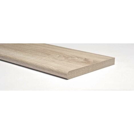 Mensola stondata rovere 200 x 1000 mm.