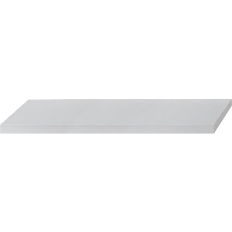 Mensola Tamburata In Mdf Bianco 150X25X5H