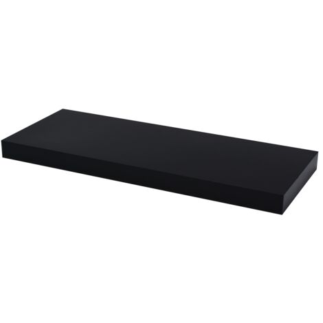 Mensola Tamburata Kimono 600x235x38mm Nero