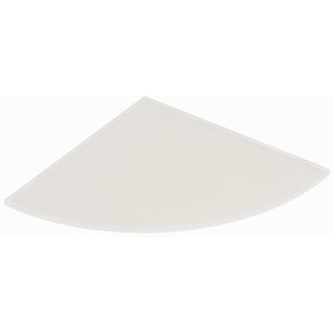 Mensola vetro satinato angolare mm 6x250x250 kimono - kimono