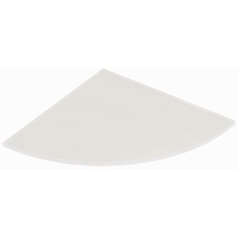Mensola vetro satinato angolare mm 6x250x250 kimono - kimono