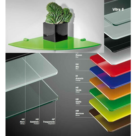 MENSOLA VITRA CM.25X25 TRASP.