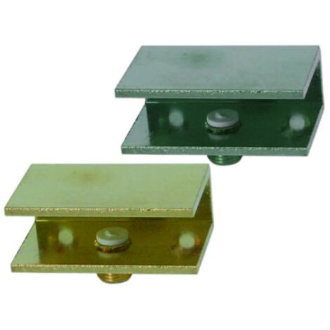 Mensole A Morsetto - mm.25x40 in ottone lucido - 6 pz