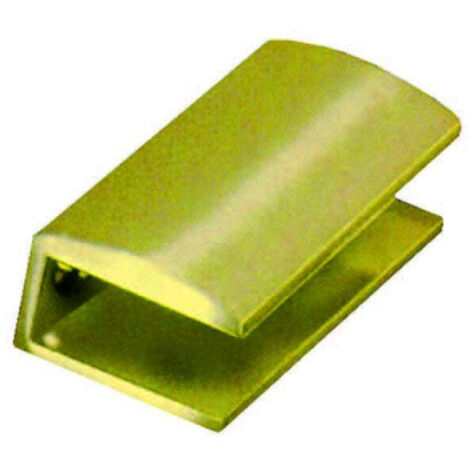 Mensole A Morsetto - mm.50x25 - ottone lucido - 4 pz