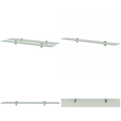 Mensole Galleggianti 2 pz in Vetro 70x10 cm 8 mm - Mensola galleggiante - Mensola in vetro