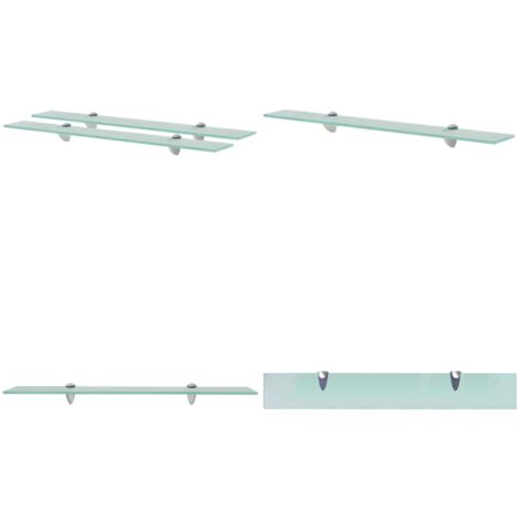 Mensole Galleggianti 2 pz in Vetro 70x10 cm 8 mm - Mensola in vetro - Mensola da parete