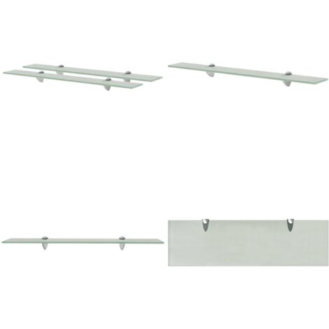 Mensole Galleggianti 2 pz in Vetro 70x20 cm 8 mm - Mensola galleggiante - Mensola in vetro