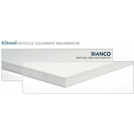 Mensole Kitmel Kimono in bianco, misura 30x100x1,8 cm