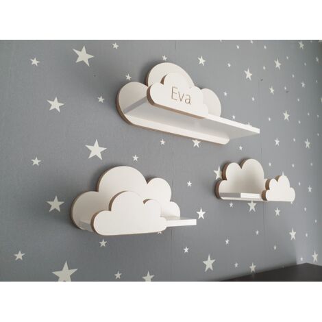 Mensole MOLI Cloud con nome - Elegance