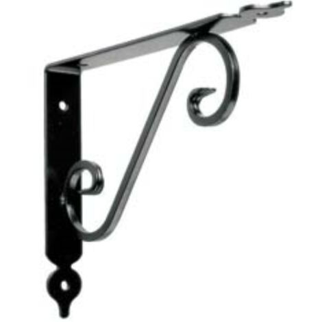 Mensole ornamentali brackets nere - cm.19x24x3 20 pezzi Quality