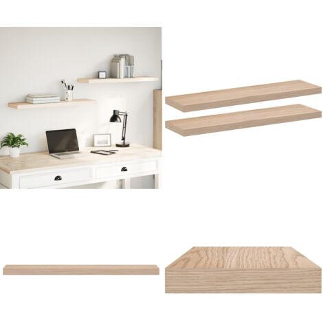 Mensole Pensili 2 pz 90x23,5x4 cm in Truciolato - Scaffale a parete - Truciolato
