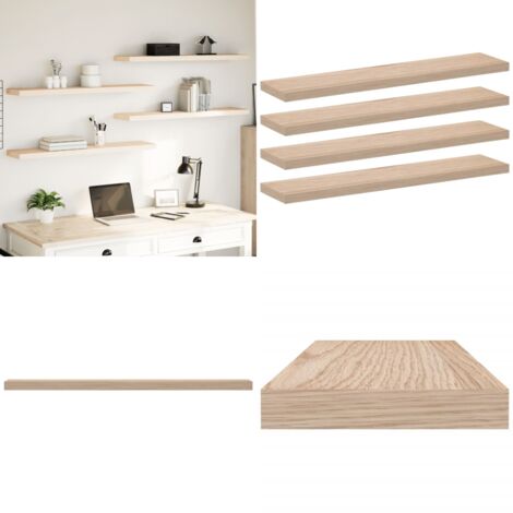 Mensole Pensili 4 pz 110x23,5x4 cm in Truciolato - Scaffale a parete - Stoccaggio in parete