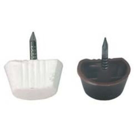 MENSOLINA CON CHIODO- - in plastica marrone - 1000 pezzi