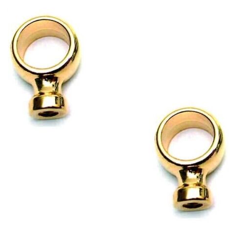 MENSOLINA  CORTA  COLORE OTTONE  PER TUBO MM 10 --CA  518   PZ 2