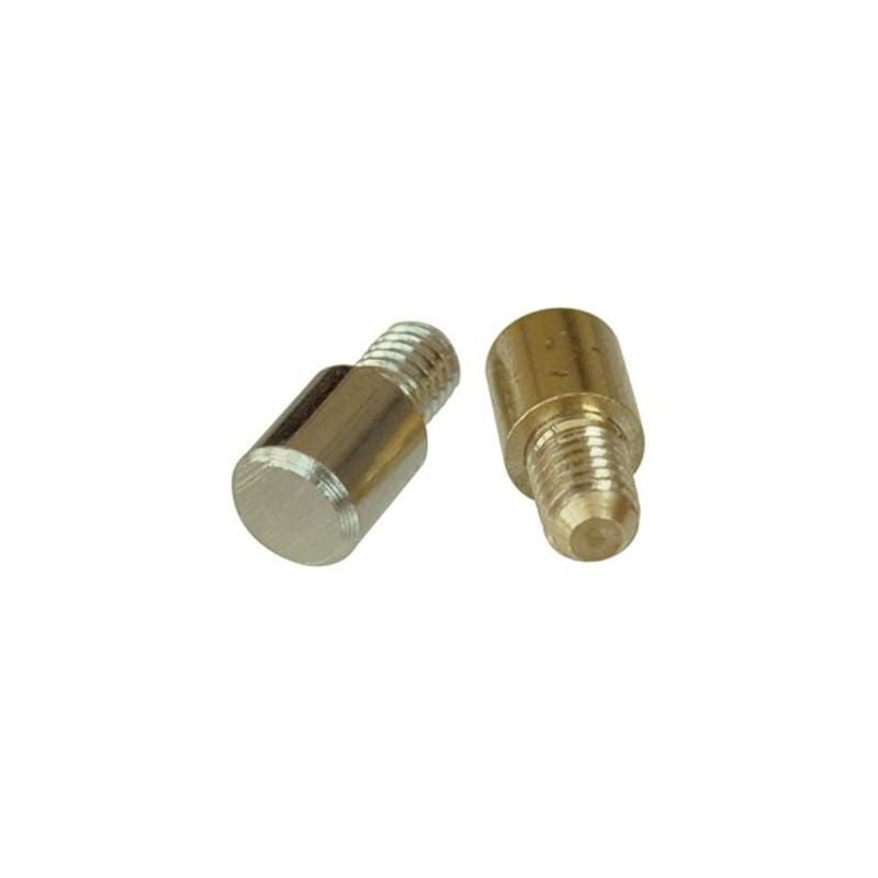 Mensolina reggipiano tonda tornita ottone lucido mm 7X8 + perno M5
