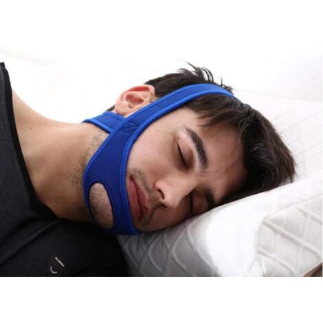 Mentonnière réglable anti-ronflement et anti-ronflement pour dormir