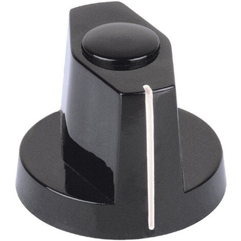 Mentor 355.31 355.31 Knebelknopf  Schwarz (Ø x H) 15 mm x 15.7 mm 1 St.