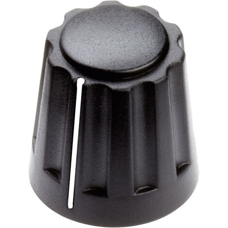 Mentor 4331.4001 4331.4001 Drehknopf mit Zeiger Schwarz (Ø x H) 14.5 mm x 14 mm 1 St.